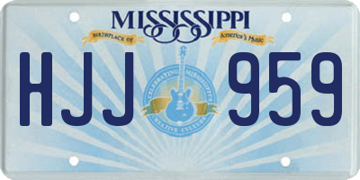 MS license plate HJJ959