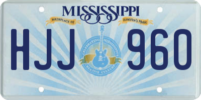 MS license plate HJJ960