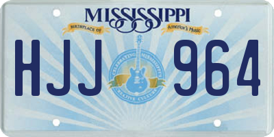 MS license plate HJJ964