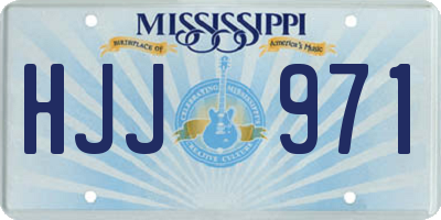 MS license plate HJJ971