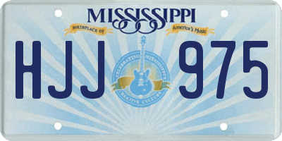 MS license plate HJJ975