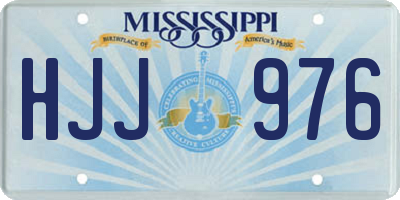 MS license plate HJJ976