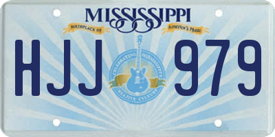 MS license plate HJJ979