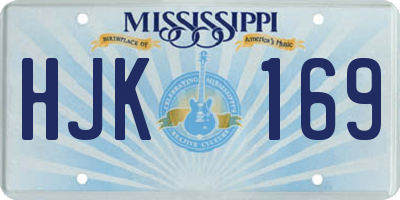 MS license plate HJK169