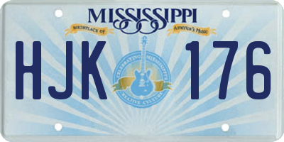 MS license plate HJK176