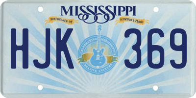 MS license plate HJK369