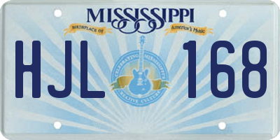 MS license plate HJL168