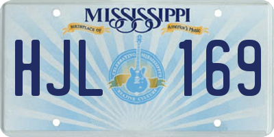 MS license plate HJL169