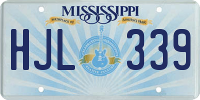 MS license plate HJL339