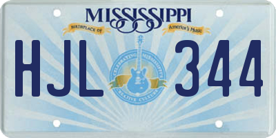 MS license plate HJL344