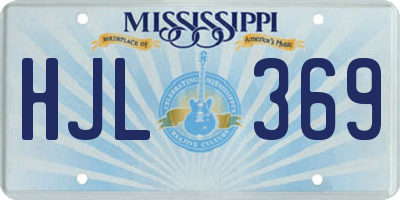 MS license plate HJL369