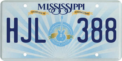 MS license plate HJL388