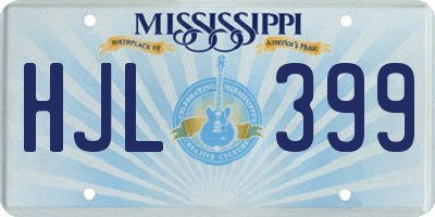 MS license plate HJL399