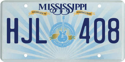 MS license plate HJL408