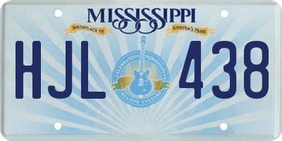 MS license plate HJL438