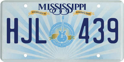 MS license plate HJL439