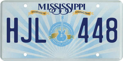 MS license plate HJL448