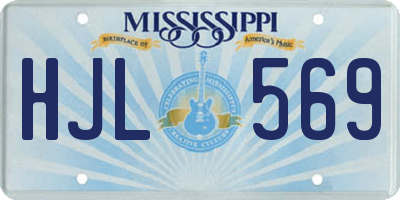 MS license plate HJL569
