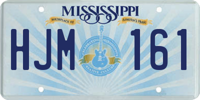 MS license plate HJM161