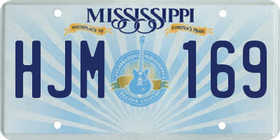 MS license plate HJM169
