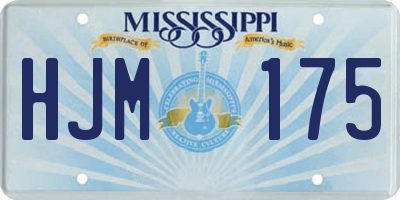 MS license plate HJM175
