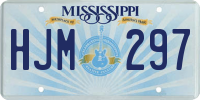 MS license plate HJM297