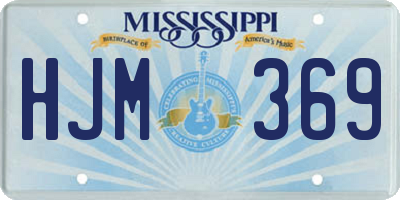 MS license plate HJM369