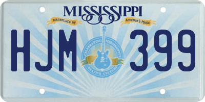 MS license plate HJM399