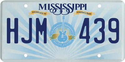 MS license plate HJM439