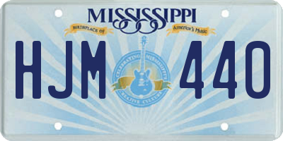MS license plate HJM440