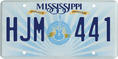 MS license plate HJM441