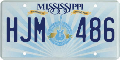 MS license plate HJM486