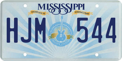 MS license plate HJM544