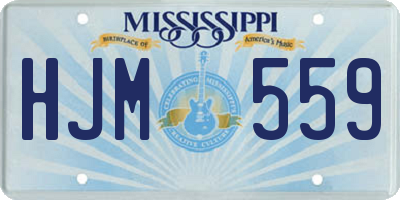 MS license plate HJM559