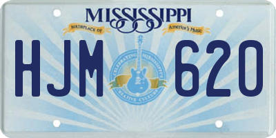 MS license plate HJM620