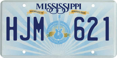 MS license plate HJM621