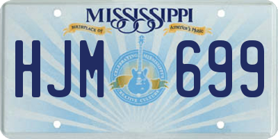 MS license plate HJM699