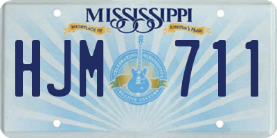 MS license plate HJM711