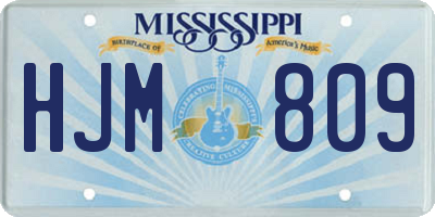 MS license plate HJM809
