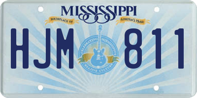 MS license plate HJM811