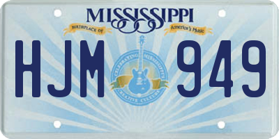 MS license plate HJM949