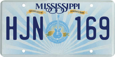 MS license plate HJN169