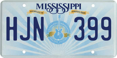 MS license plate HJN399