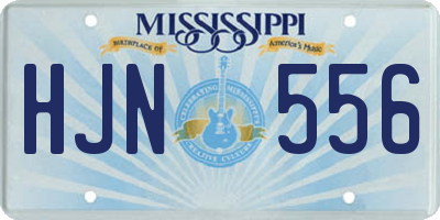 MS license plate HJN556