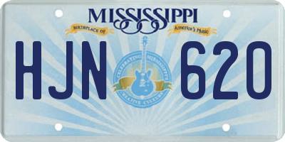 MS license plate HJN620