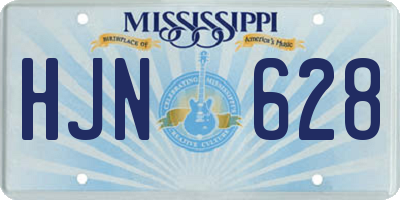 MS license plate HJN628