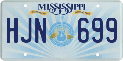 MS license plate HJN699