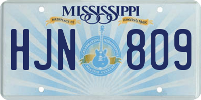 MS license plate HJN809