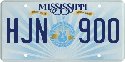 MS license plate HJN900