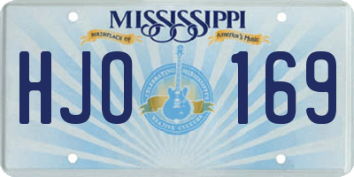 MS license plate HJO169